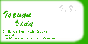 istvan vida business card